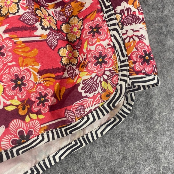 Athleta Shorts 10 Pink Floral Lanai Running Boardshort Mid Rise Athletic - Picture 4 of 11